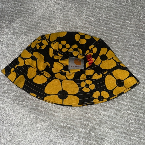 Carhartt Accessories - Carhartt Women's Floral Bucket Hat in Black and Yellow